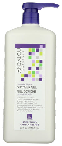 Andalou Naturals: Lavender Thyme Shower Gel, 32 Fo