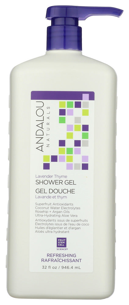 Andalou Naturals: Lavender Thyme Shower Gel, 32 Fo