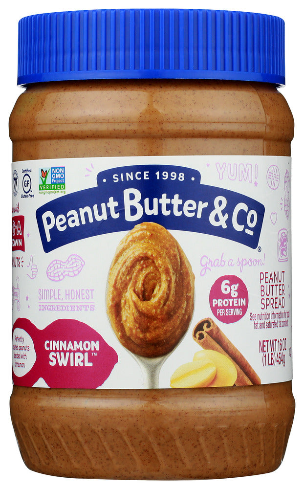 Peanut Butter & Co: Cinnamon Swirl Peanut Butter, 16 Oz