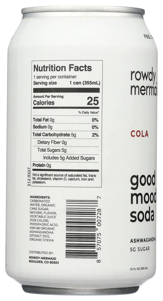 Good Mood Soda: Soda Diet Cola, 12 Fo