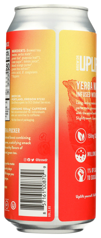 Brew Dr Kombucha: Enrgy Drnk Bld Orange Lmn, 16 Fo