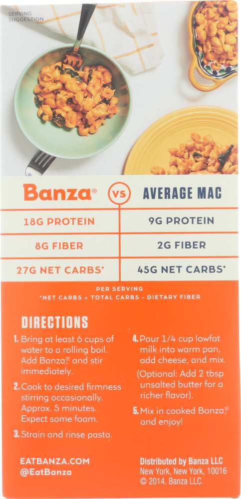 Banza: Shells Classic Cheddar Mac And Cheese, 5.5 Oz