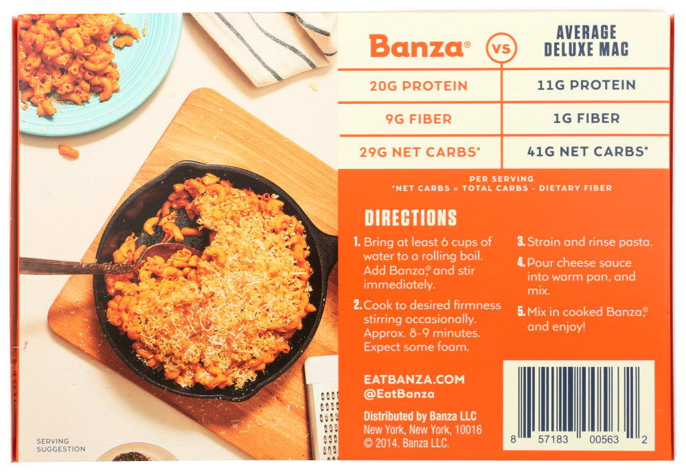 Banza: Deluxe Cheddar Mac And Cheese, 11 Oz