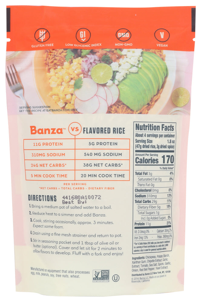 Banza: Rice Chickpea Chptl Tom, 7 Oz