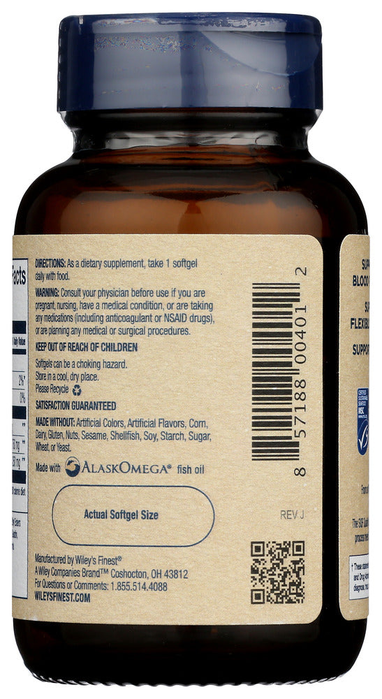 Wileys Finest: Peak Epa Wild Alaskan Fish Oil, 30 Sg