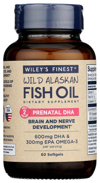 Wileys Finest: Prenatal Dha Wild Alaskan Fish Oil Softgel, 60 Sg