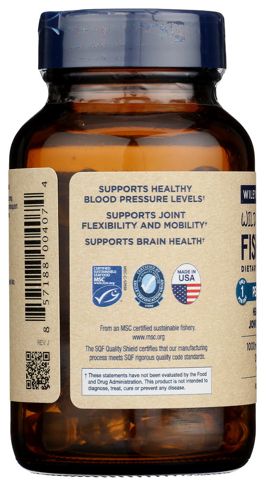 Wileys Finest: Peak Epa Wild Alaskan Fish Oil, 60 Sg