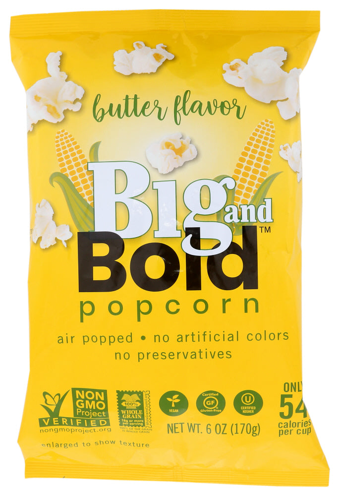 Poptime Big And Bold: Popcorn Butter, 6 Oz