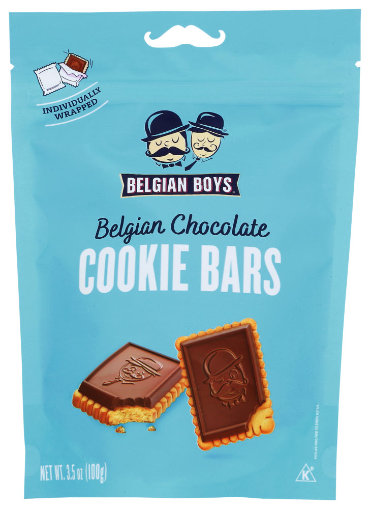 Belgian Boys: Cookie Bar Belgian Choc, 3.5 Oz