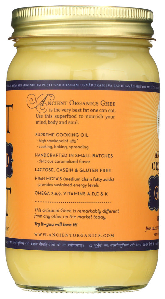 Ancient Organics: Ghee Butter Organic, 16 Fo