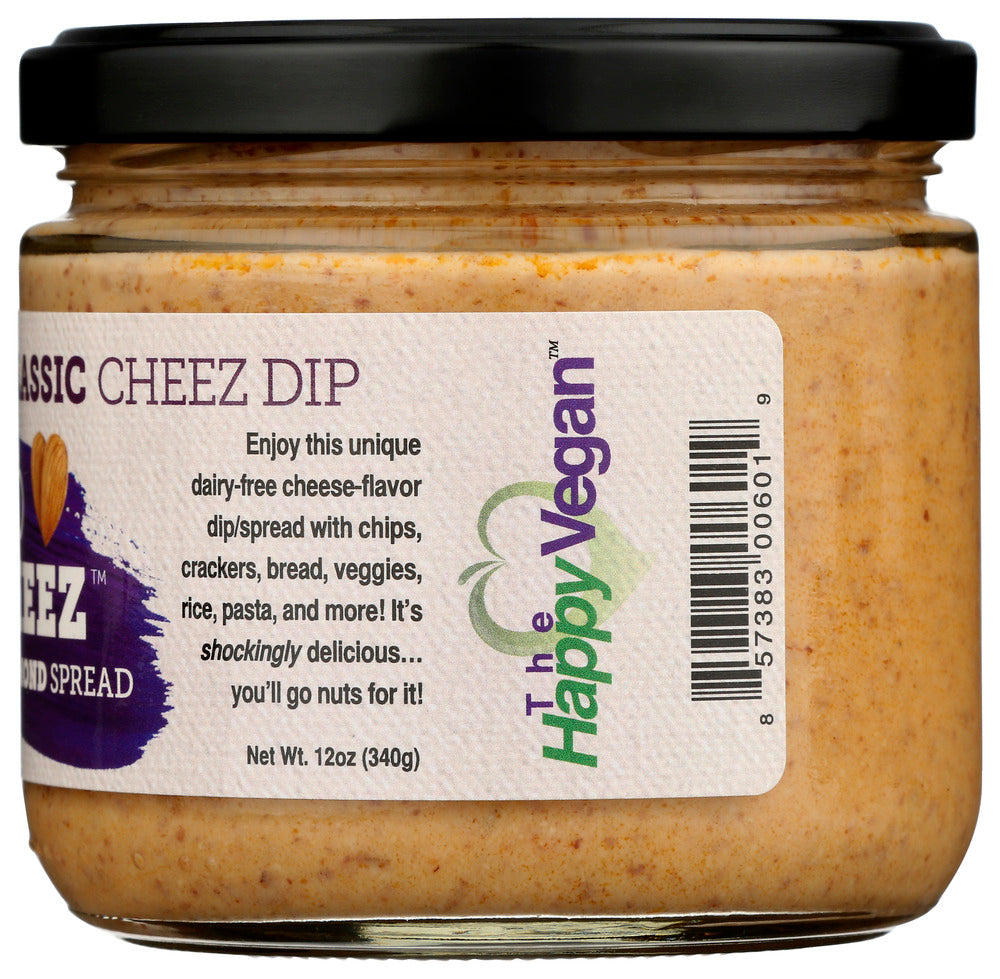 The Happy Vegan: Notcho Nocheez Almond Spread Classic Cheez Dip, 12 Oz