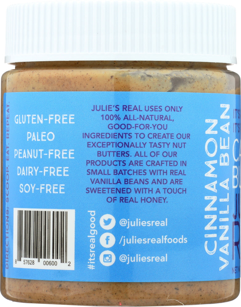 Julies Real: Cinnamon Vanilla Cashew Butter, 9 Oz