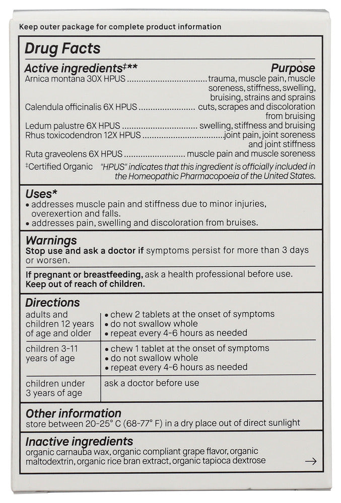 Genexa: Arnica Organic Pain Relief, 100 Tb