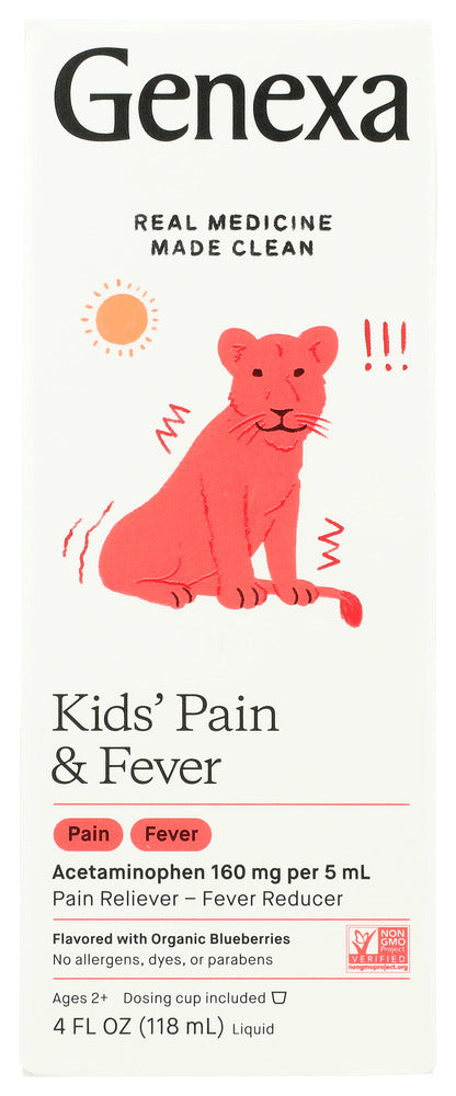 Genexa: Kids Pain & Fever, 4 Fo