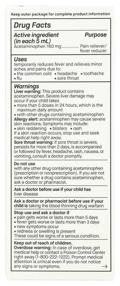 Genexa: Kids Pain & Fever, 4 Fo