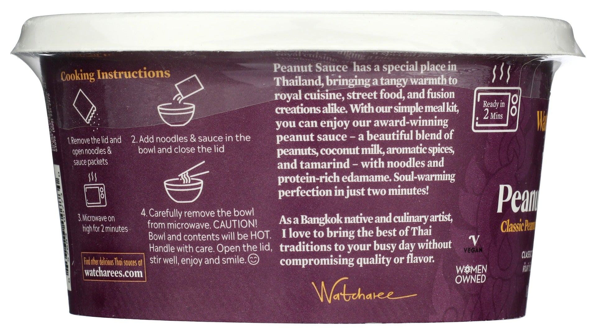 Watcharees: Thai Peanut Noodle Bowl, 9.88 Oz