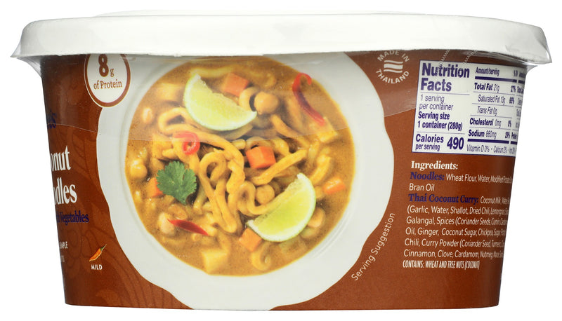 Watcharees: Thai Coconut Curry Noodle Bowl, 9.88 Oz