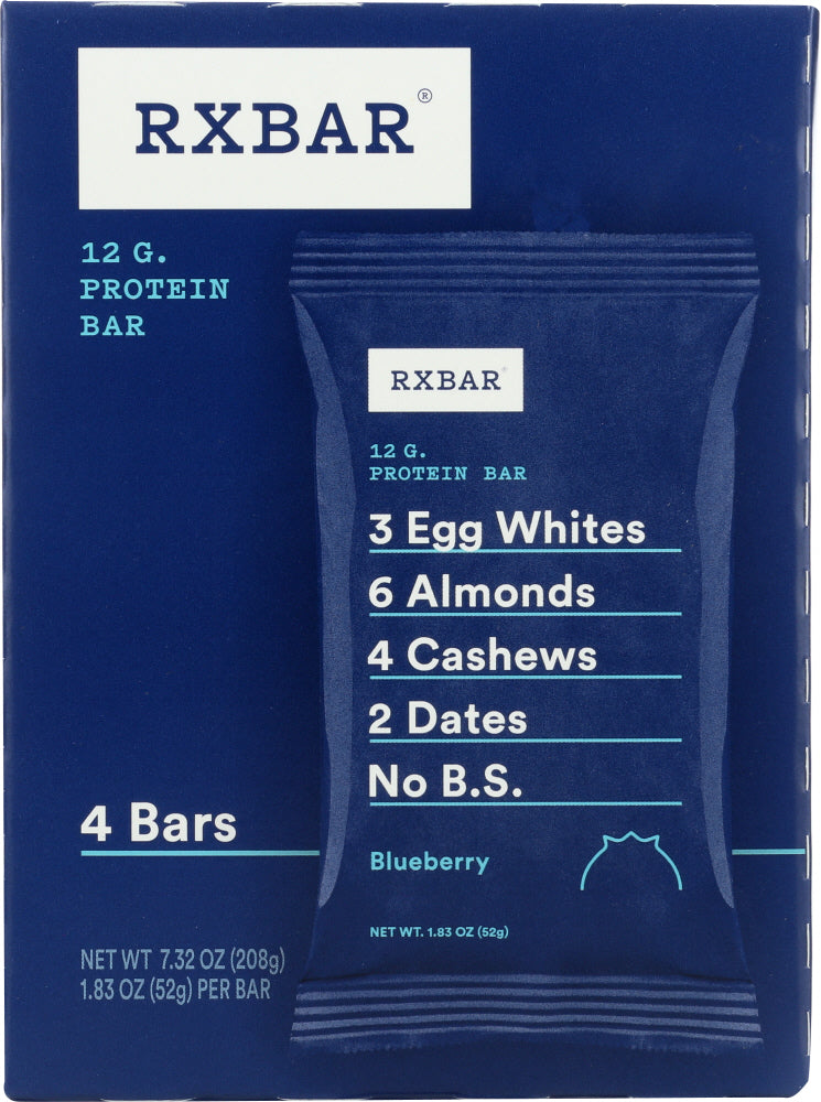 Rxbar: Blueberry Protein Bars, 4 Pk