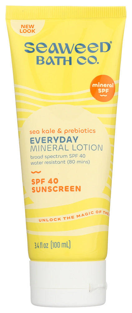 Seaweed Bath Company: Everyday Mineral Spf 40 Lotion, 3.4 Fo