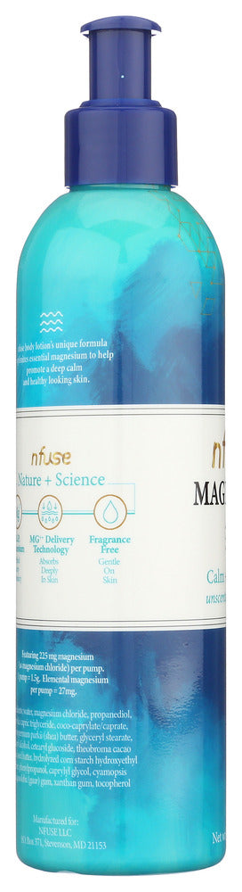 Nfuse: Unscented Topical Magnesium Lotion Calm Replenish, 8 Oz