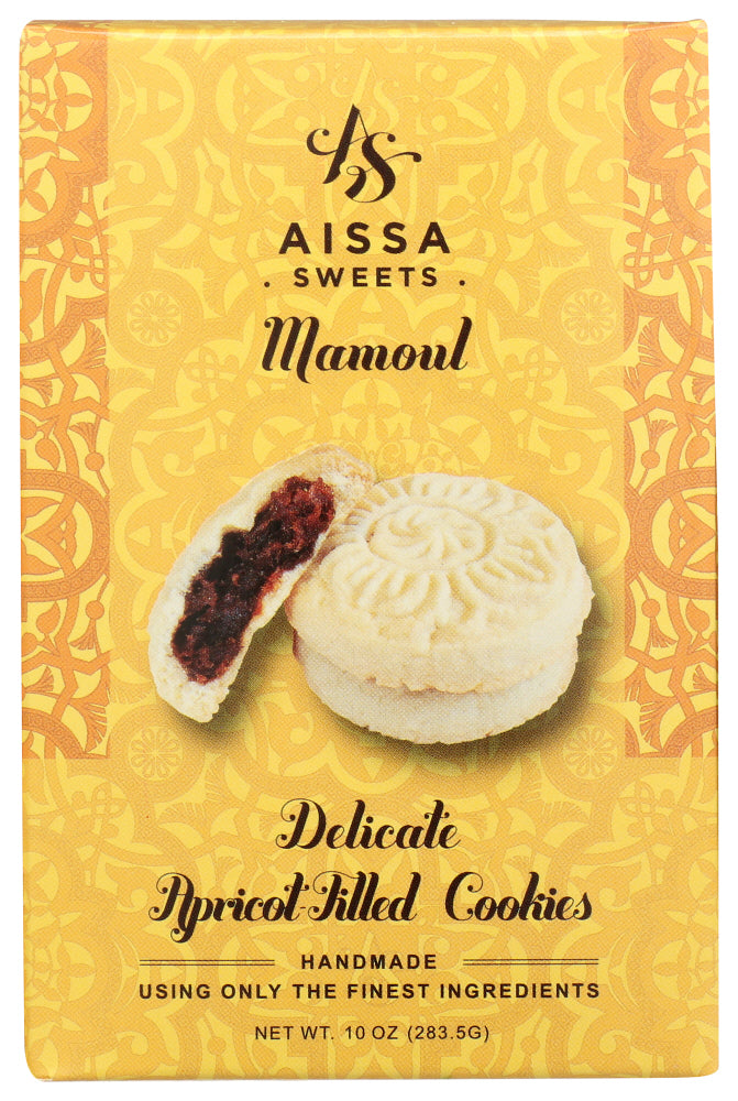 Aissa Sweets: Apricot Filled Mamoul Cookies, 10 Oz