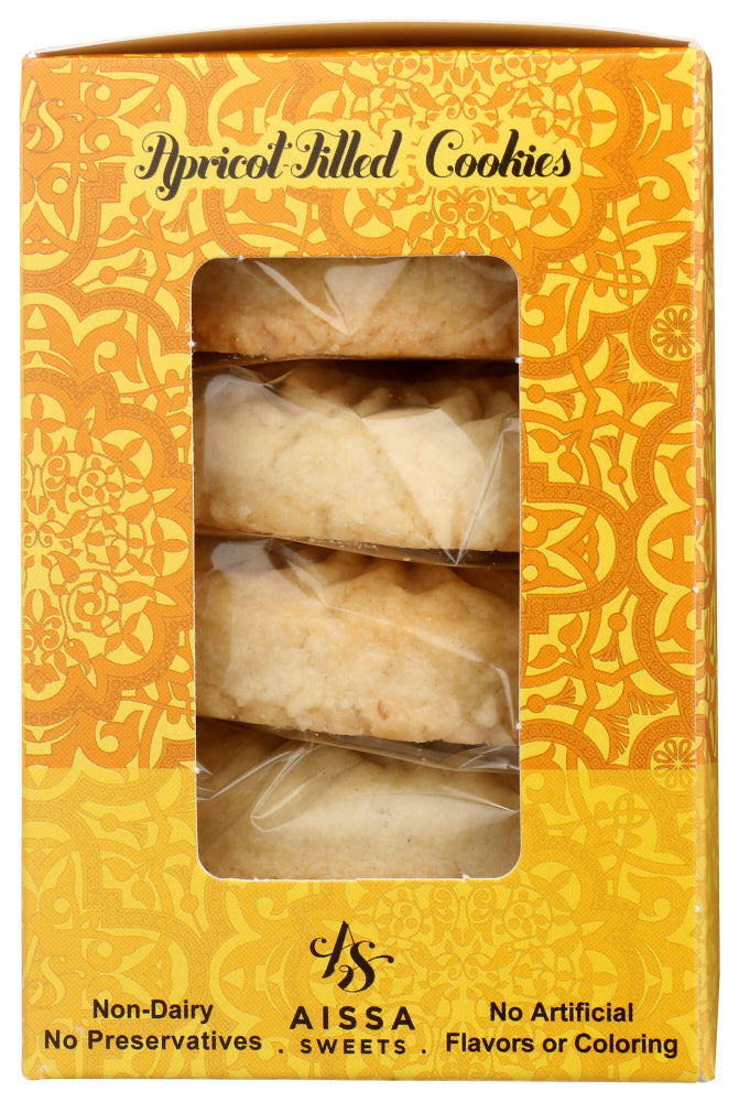 Aissa Sweets: Apricot Filled Mamoul Cookies, 10 Oz