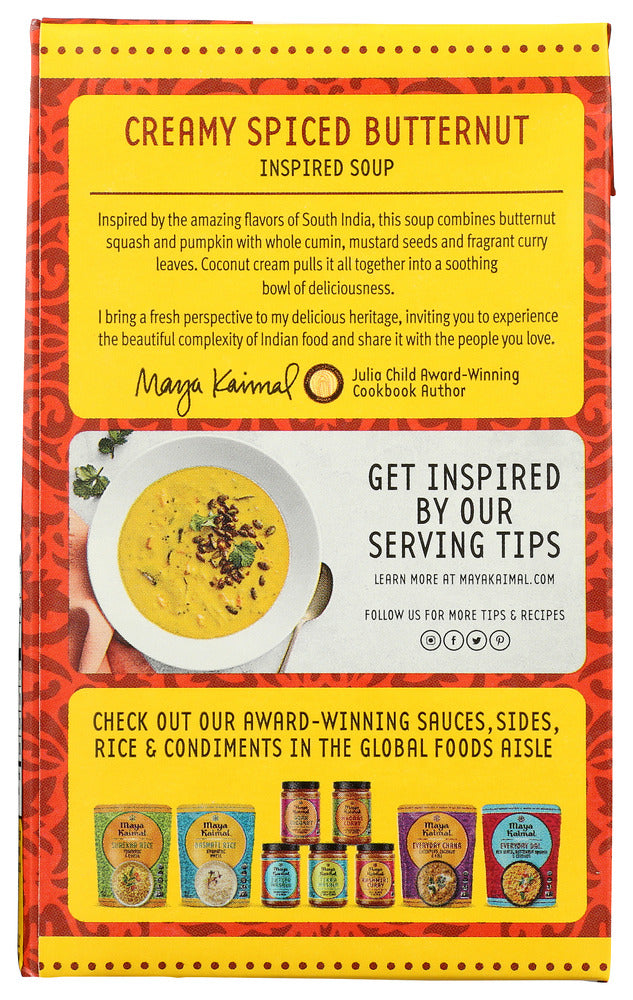 Maya Kaimal: Creamy Spice Butternut Soup, 17.6 Oz