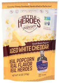 Kettle Heroes: Popcorn Aged White Cheddar, 4 Oz