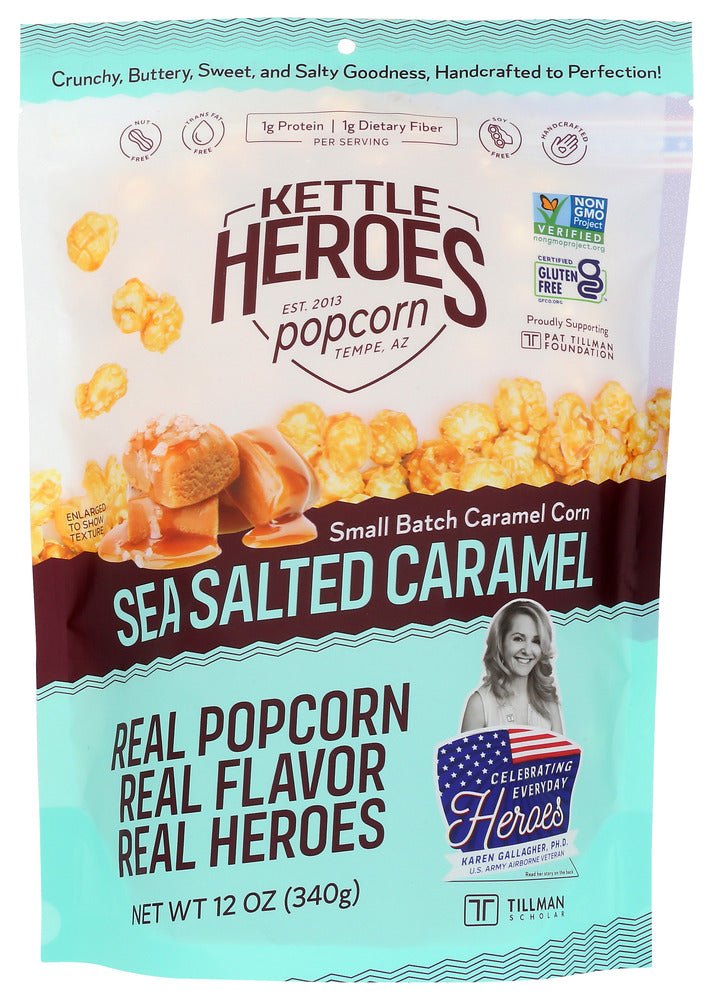 Kettle Heroes: Caramel Corn Sea Salted, 12 Oz