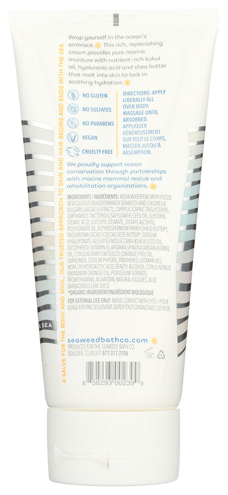 Seaweed Bath Company: Hydrating Soothing Body Cream Citrus Vanilla, 6 Oz