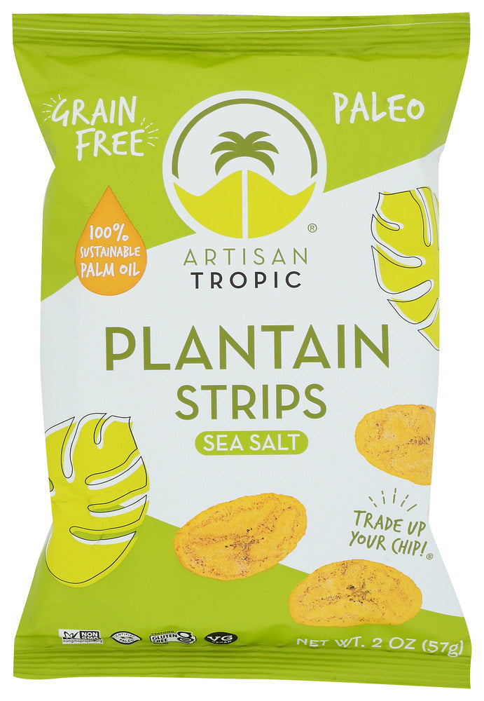 Artisan Tropic: Tropic Sea Salt Plantain Strips, 2 Oz