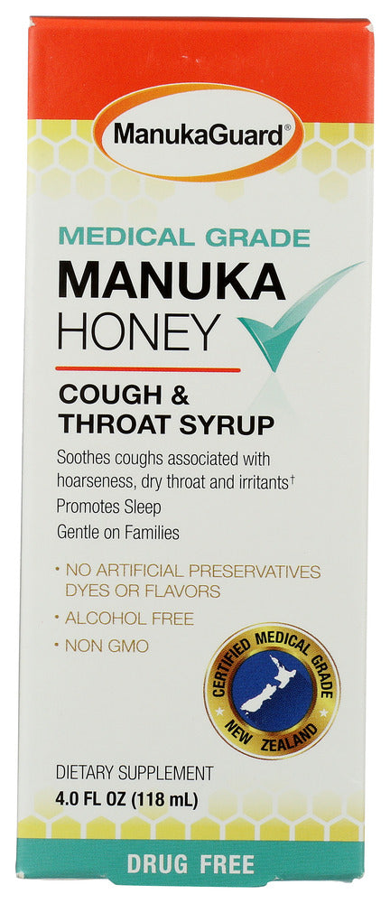 Manukaguard: Cough Throat Syrup, 4 Oz