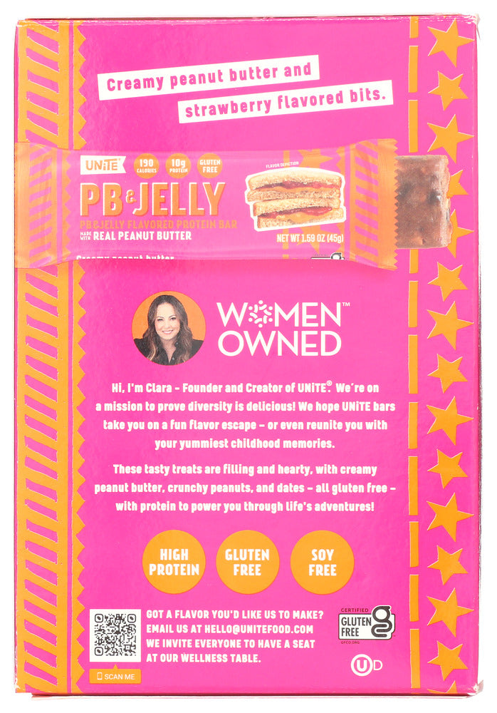 Unite: Bar Protein Pb Jelly 4Pc, 6.36 Oz