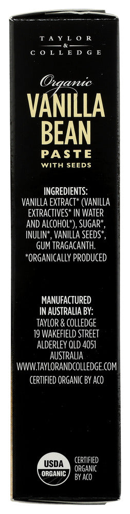 Taylor & Colledge: Organic Vanilla Bean Paste With Seeds, 1.7 Oz