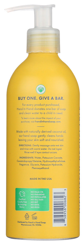 Hand In Hand: Island Mimosa Hand Soap, 10 Oz