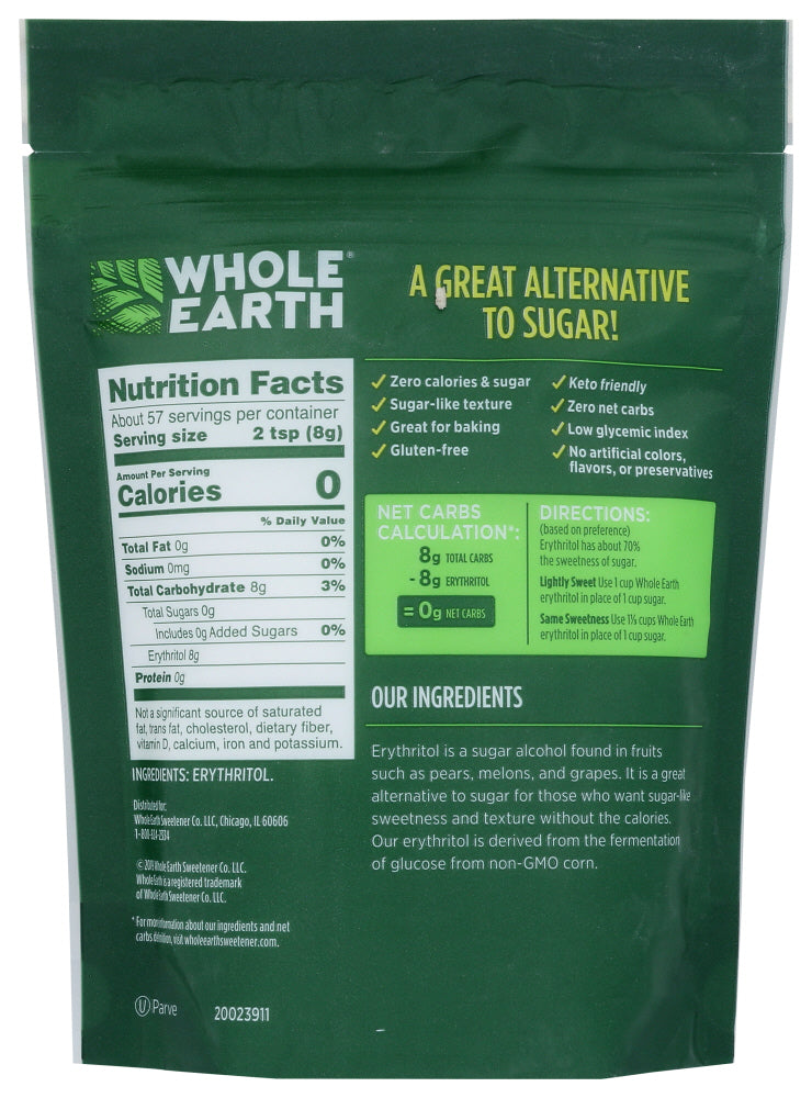 Whole Earth: Erythritol 1Lb, 1 Lb