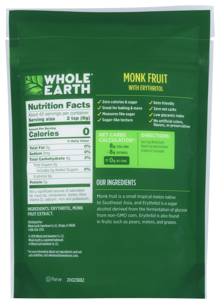 Whole Earth: Monk Fruit, 12 Oz