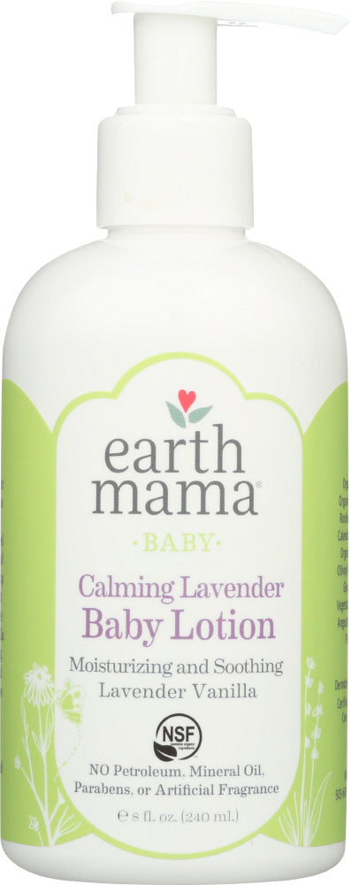 Earth Mama Angel Baby: Lotion Baby Calmng Lavndr, 8 Oz