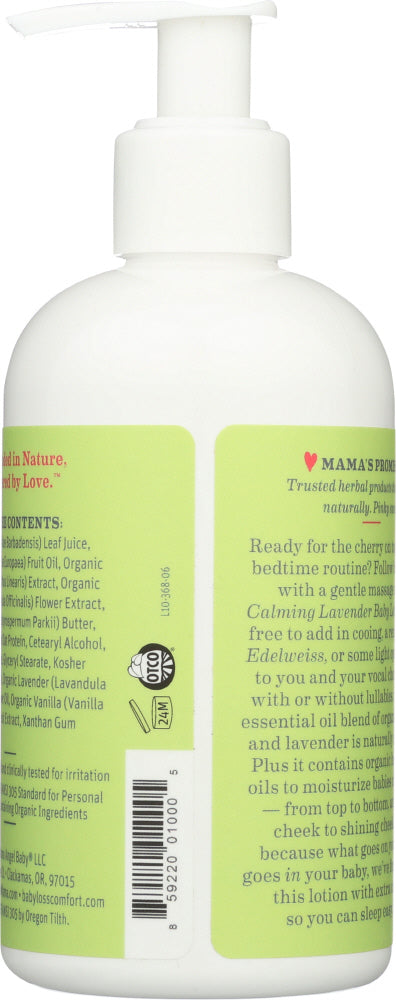 Earth Mama Angel Baby: Lotion Baby Calmng Lavndr, 8 Oz