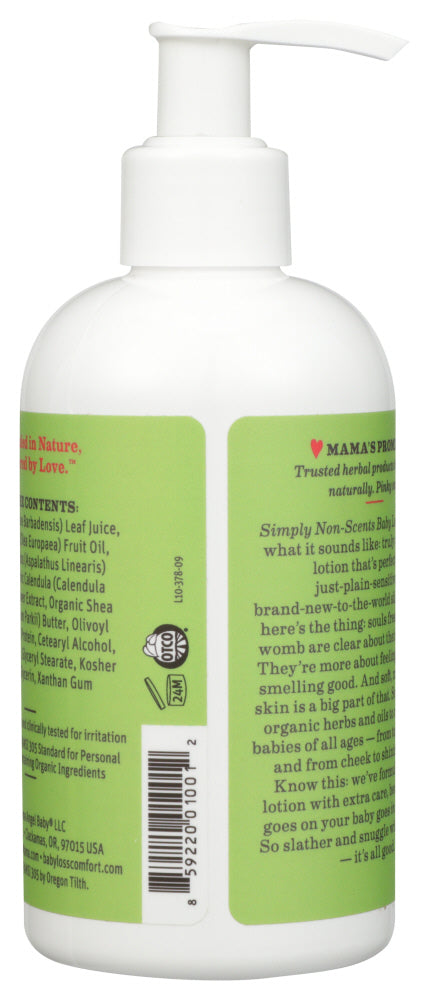 Earth Mama Angel Baby: Lotion Baby Nat Non Scnt, 8 Oz