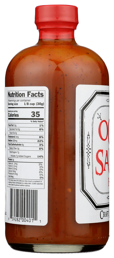 Ogre Sauce: Bbq Sauce Hot Craft, 16 Fo