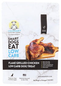 Visionary Pet Foods: Flame Grilled Chicken Dog Treats, 7 Oz