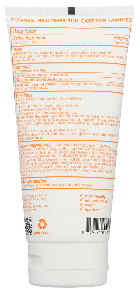 Thinkbaby: Spf 50+ Safe Sunscreen, 6 Fo