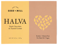 Seed & Mill: Toasted Coconut Chocolate Halva, 8 Oz