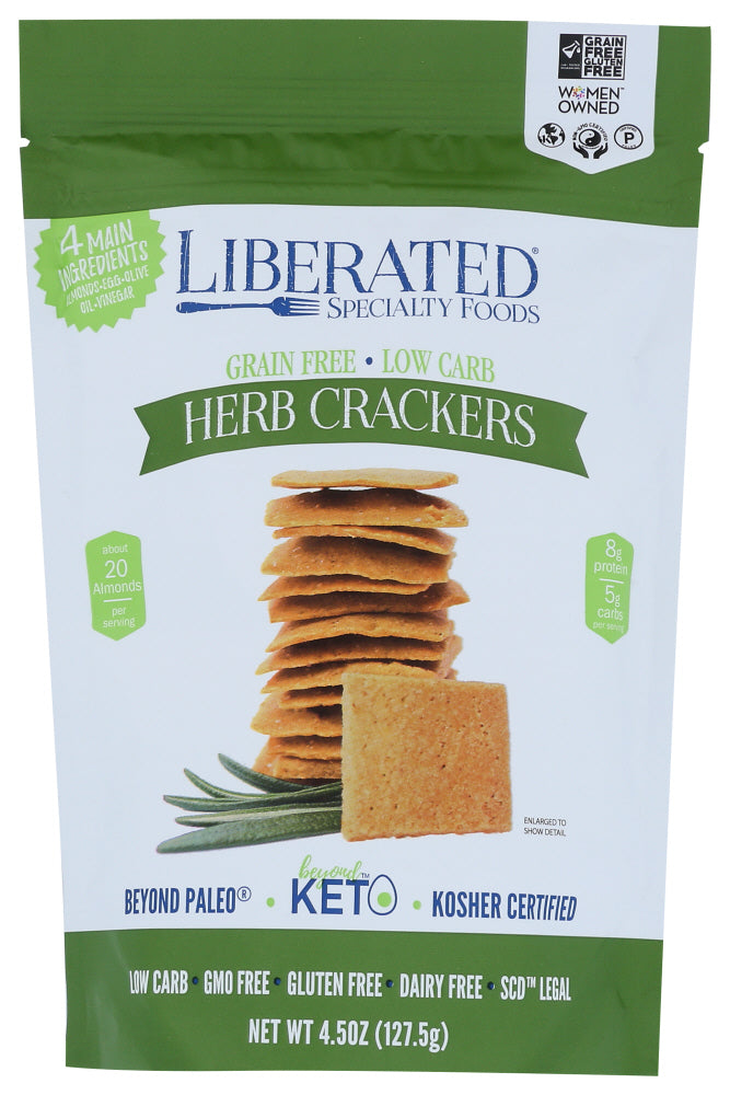 Liberated: Crackers Herb, 4.5 Oz