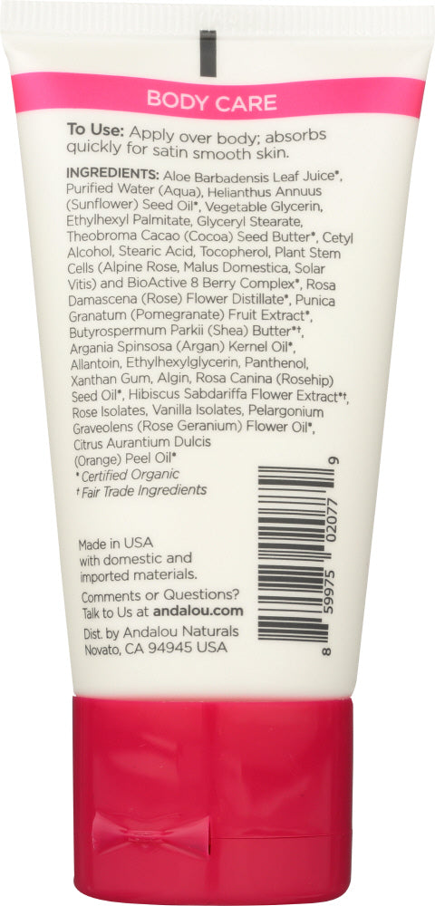 Andalou Naturals: Lotion Trlsz 100O Roses, 1.7 Fo