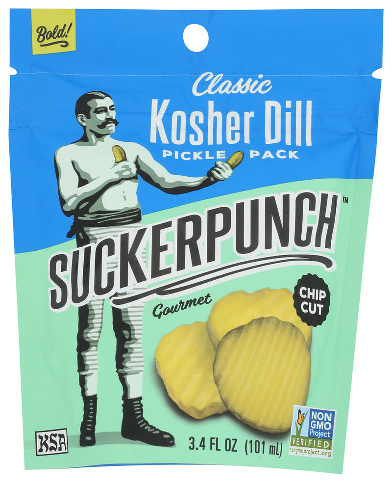 Suckerpunch: Classic Dill Pickle Chips, 3.4 Oz