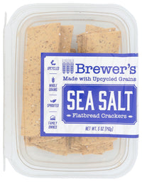 Brewers Crackers: Flatbreads Sea Salt, 5 Oz