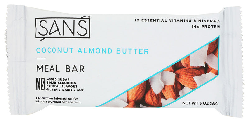 Sans Meal Bar: Bar Meal Coconut Almond Butter, 85 Gm