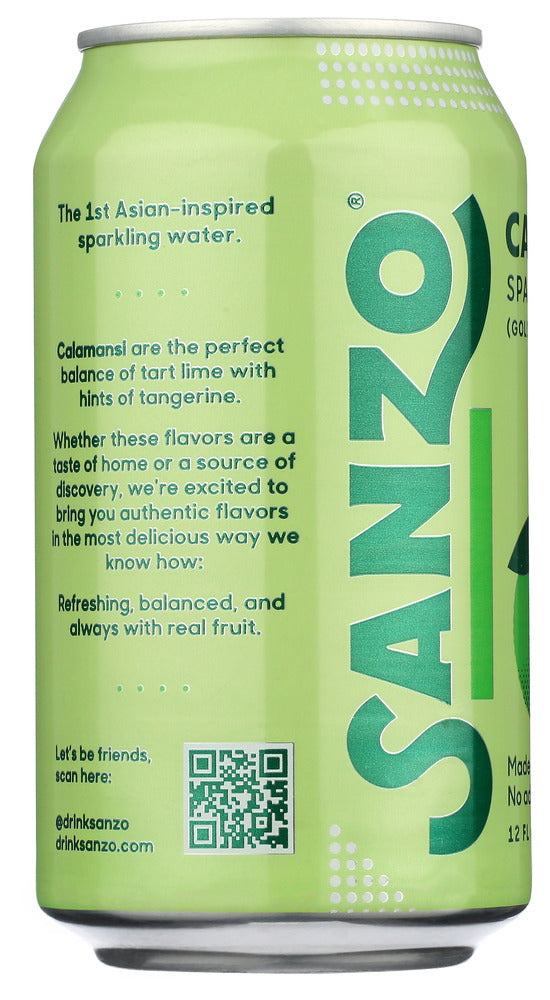 Sanzo: Calamansi Lime Sparkling Water, 12 Fo